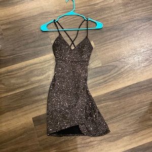 Black glittering dress size small